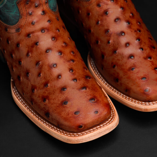 Cognac Ostrich – Square Toe - Image 2