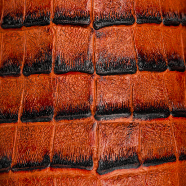 Cognac Caiman Belly - Square Toe - Image 4