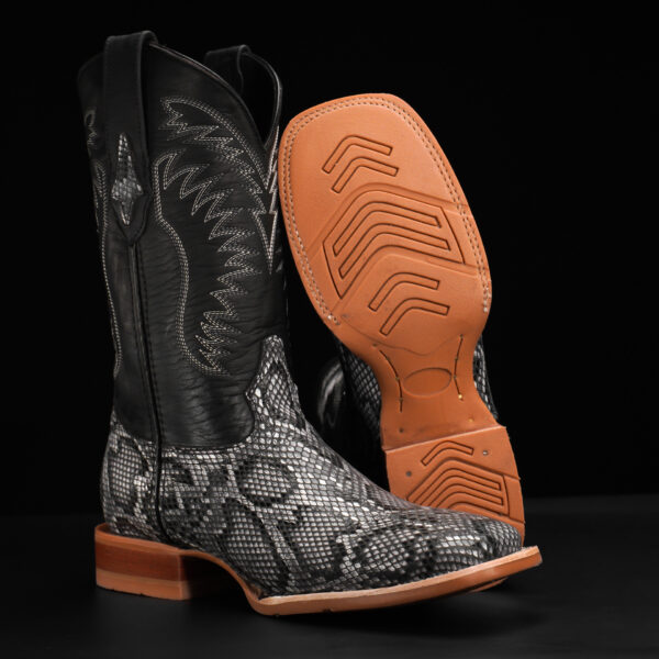 Natural Python Belly – Square Toe