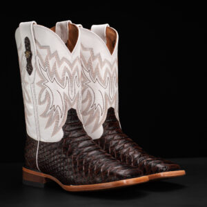 Brown Python – Square Toe