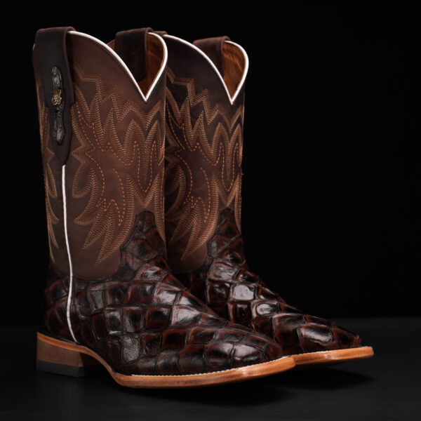 Brown Fish Scale – Square Toe