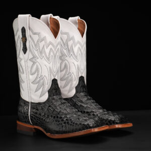 Gray Caiman Neck- Square Toe