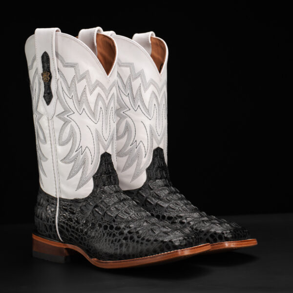 Gray Caiman Neck- Square Toe