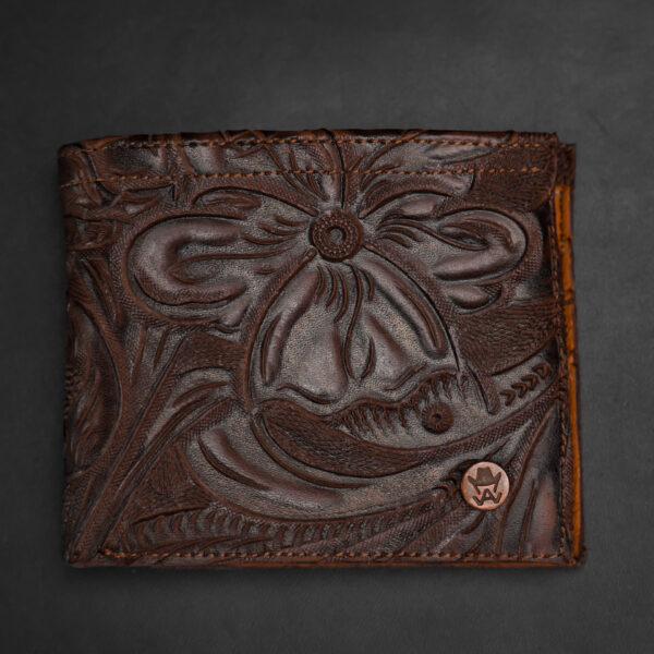 Brown Hand Tooled Wallet