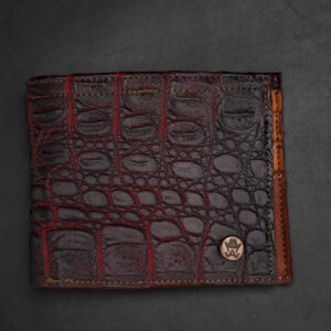 Black Cherry Caiman Wallet