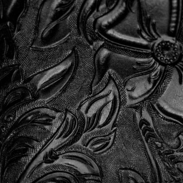 Black Hand Tooled Wallet - Image 2