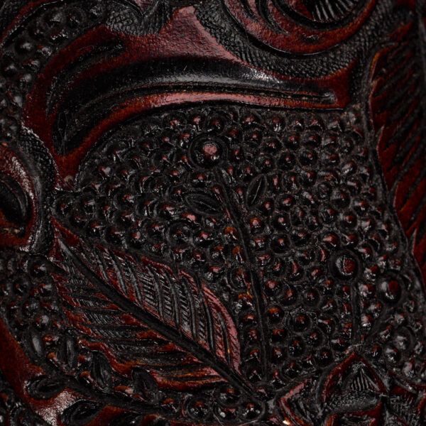 "Longhorn Skull" Maroon – Square Toe - Image 5