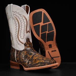 "The Dead Man’s Hand" Tan Safari – Square Toe