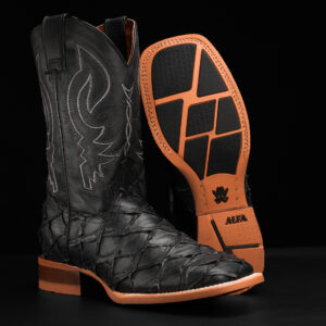 Black Pirarucu – Square Toe