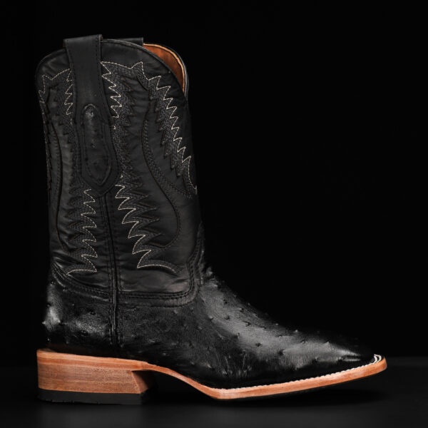 AUTHENTIC Black Ostrich – Square Toe - Image 2