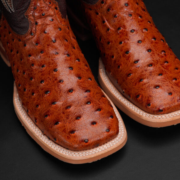 Cognac Ostrich – Square Toe - Image 3