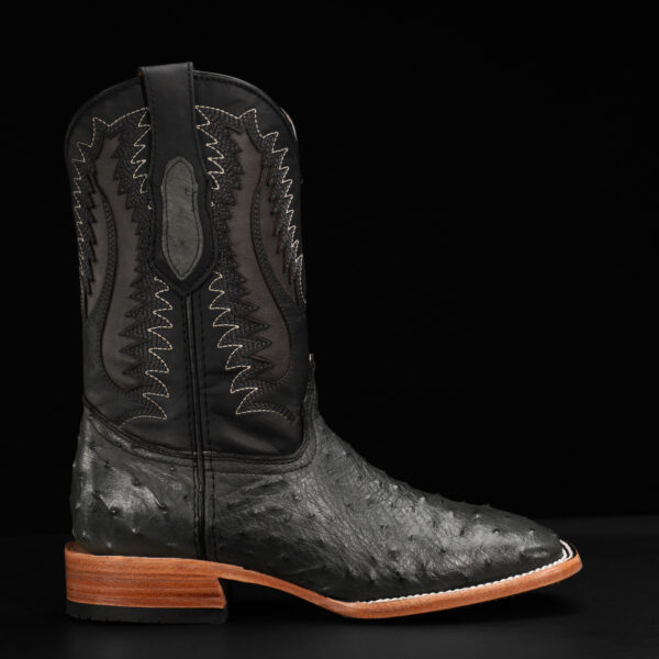 AUTHENTIC Gray Ostrich – Square Toe - Image 2
