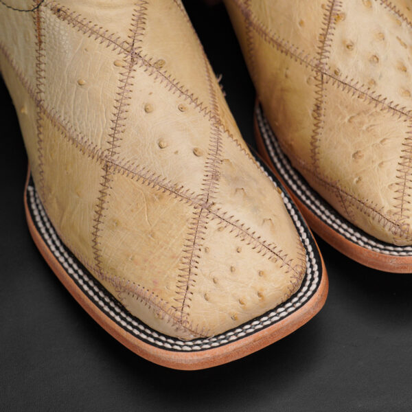 AUTHENTIC Patch Work Orix Ostrich – Square Toe - Image 3