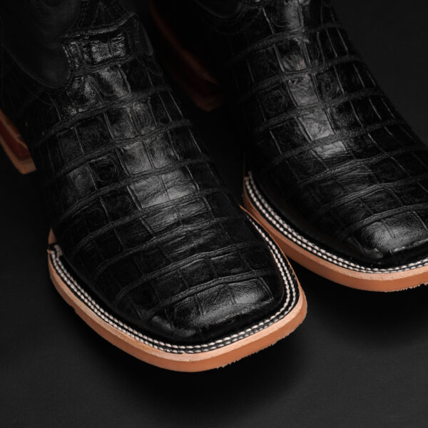 Black Alligator Belly - Square Toe - Image 3