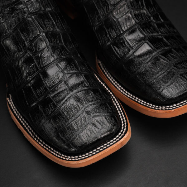 Black Alligator Belly - Square Toe - Image 3