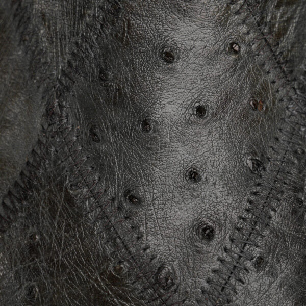 AUTHENTIC Gray Patch Work Ostrich – Square Toe - Image 4