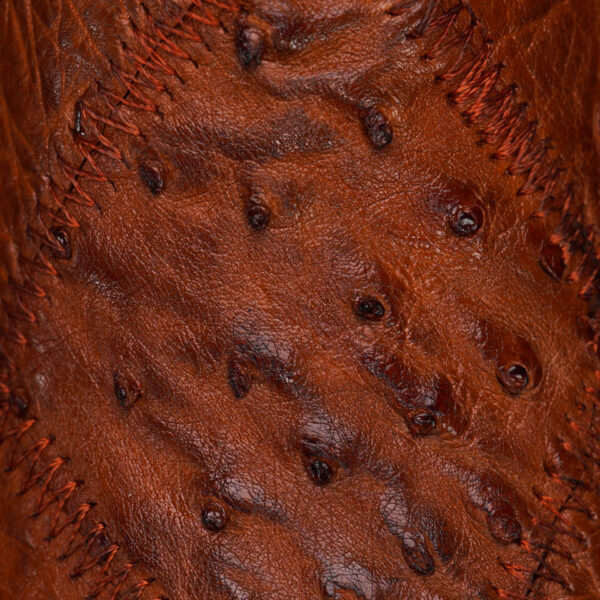AUTHENTIC Patch Work Cognac Ostrich – Square Toe - Image 4