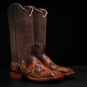 Genuine Hand Tooled - Square Toe (Made In USA)