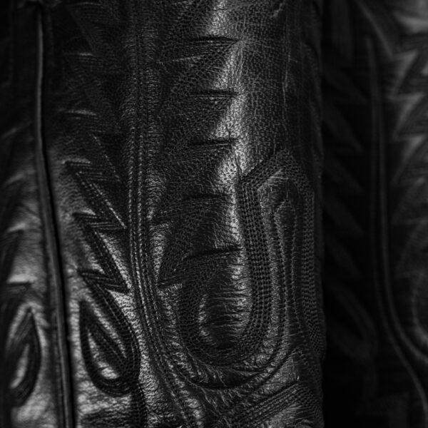 Genuine Black Pirarucu - Square Toe (FREE Belt) - Image 4