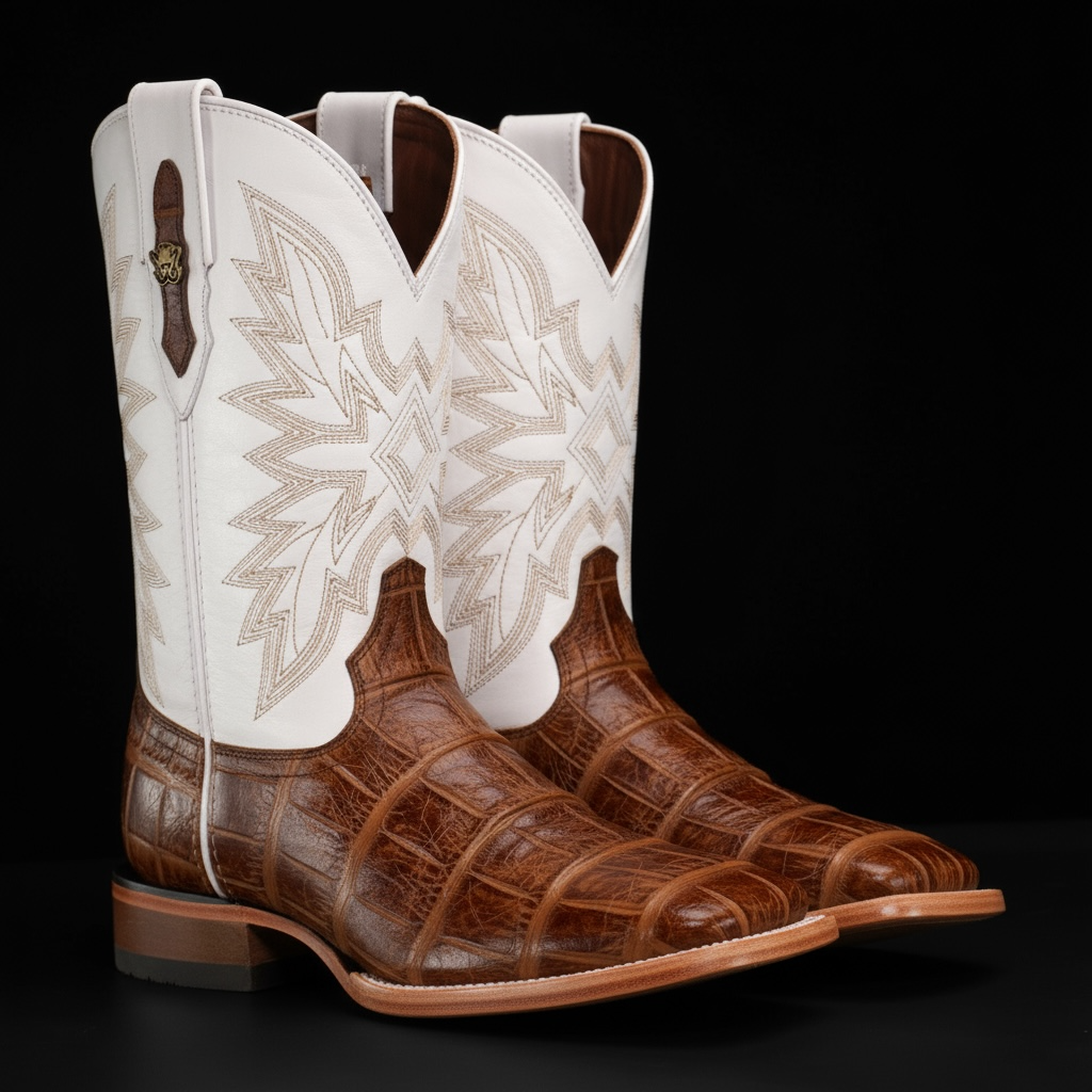 Honey Alligator - Square Toe