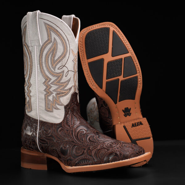 Brown Hand Tooled – Square Toe