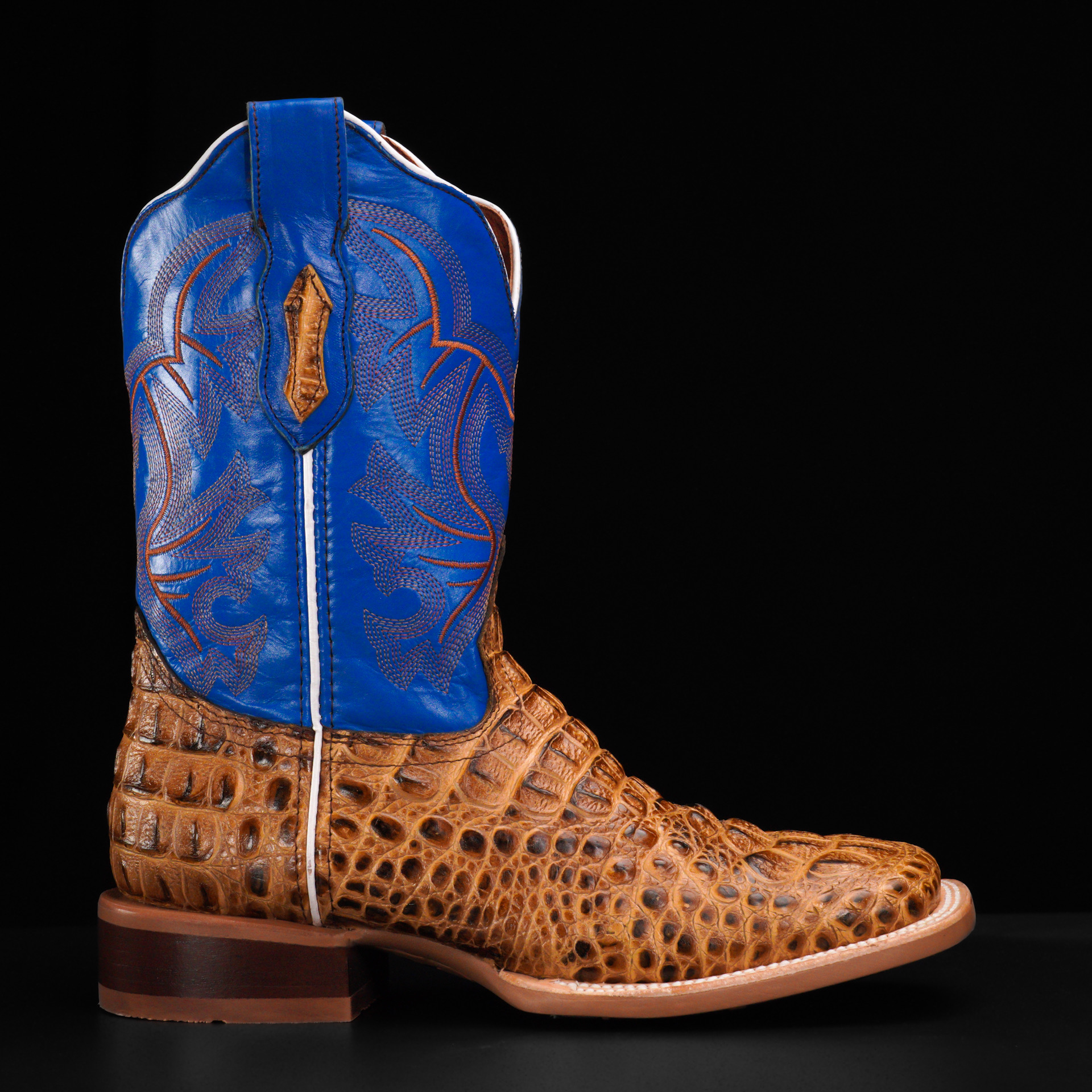 Honey Caiman Neck - Square Toe - Image 2