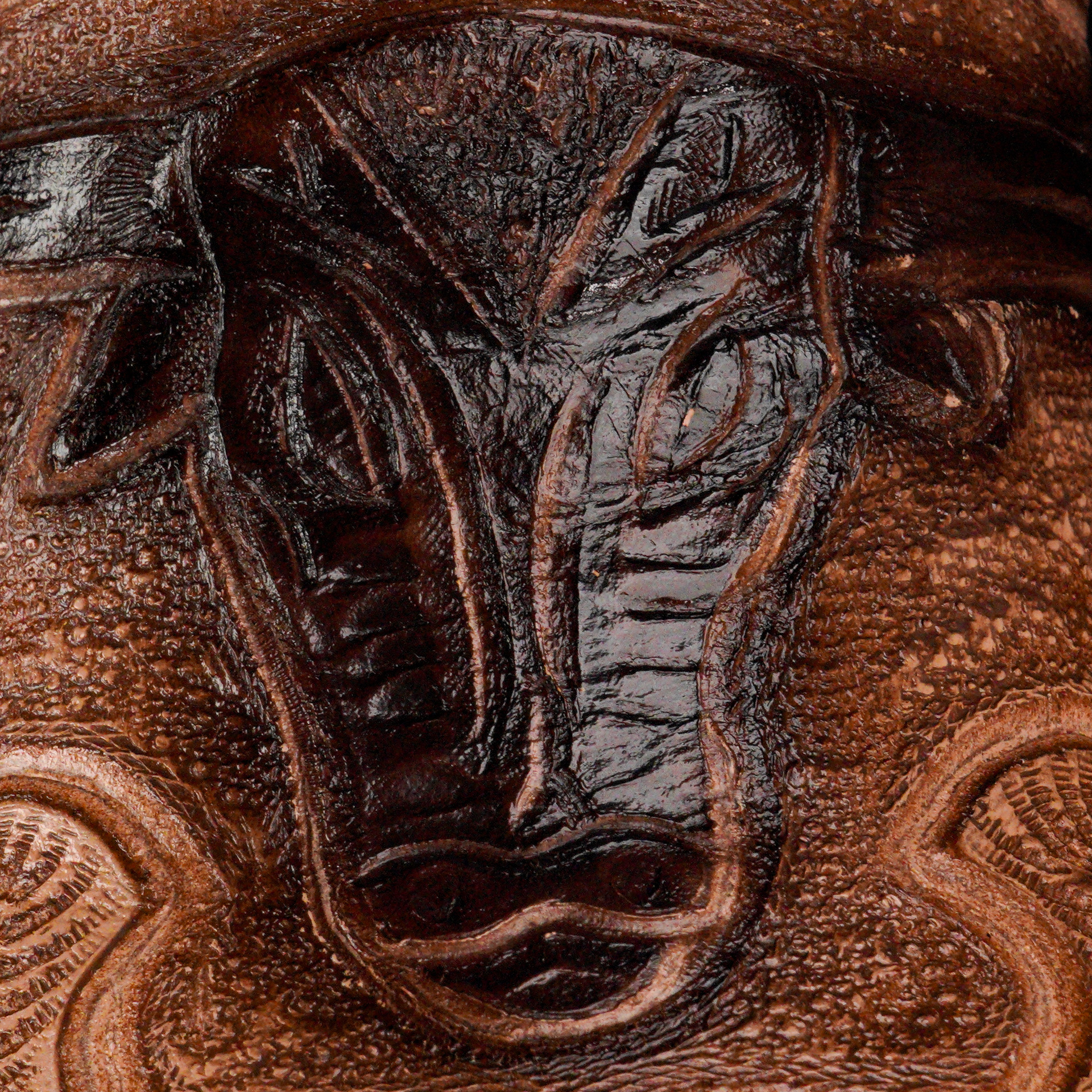 Rustic Sand Hand Tooled - Square Toe - Image 4