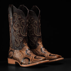 Orix Horseshoe Hand Tooled – Square Toe