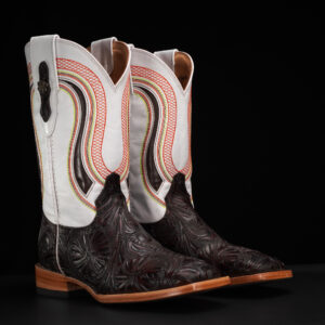 Brown Hand Tooled – Square Toe