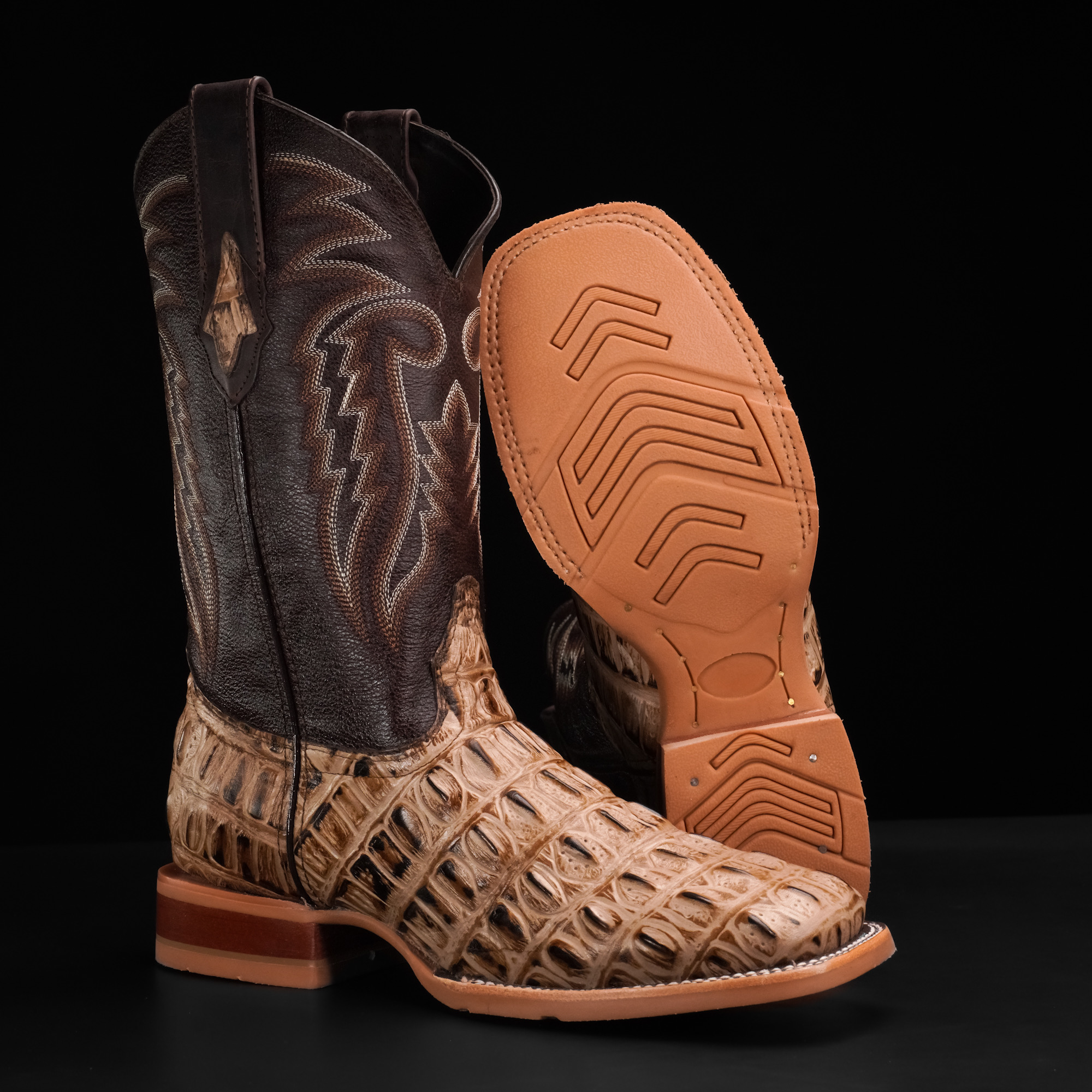 Orix Inverted Caiman Tail - Square Toe