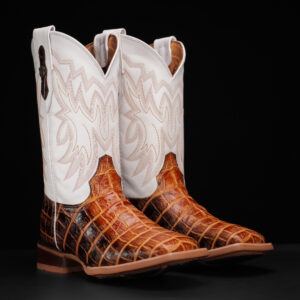 Honey Alligator Belly - Square Toe