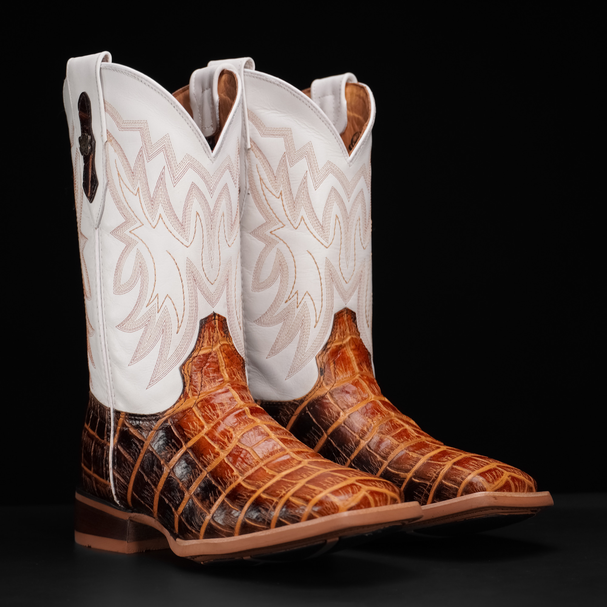 Honey Alligator Belly - Square Toe