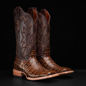 Honey Alligator Belly - Square Toe