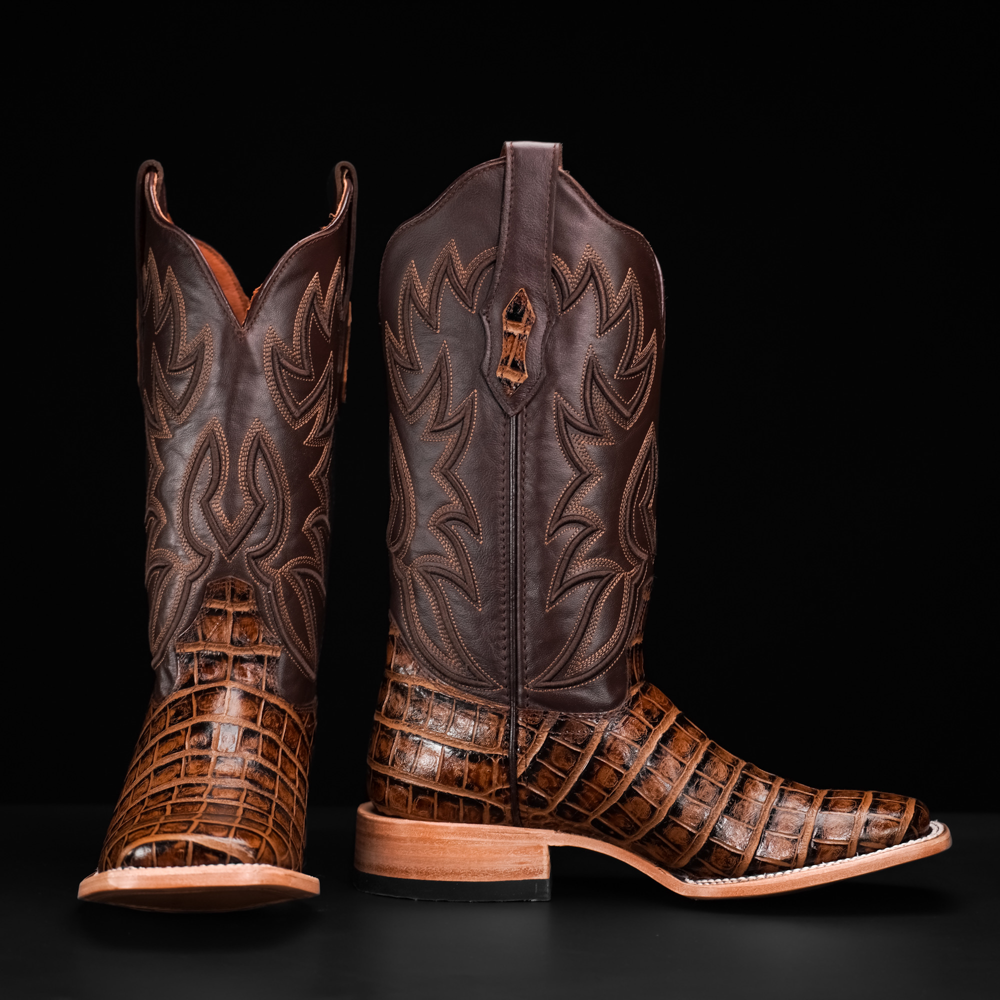 Honey Alligator Belly - Square Toe - Image 2