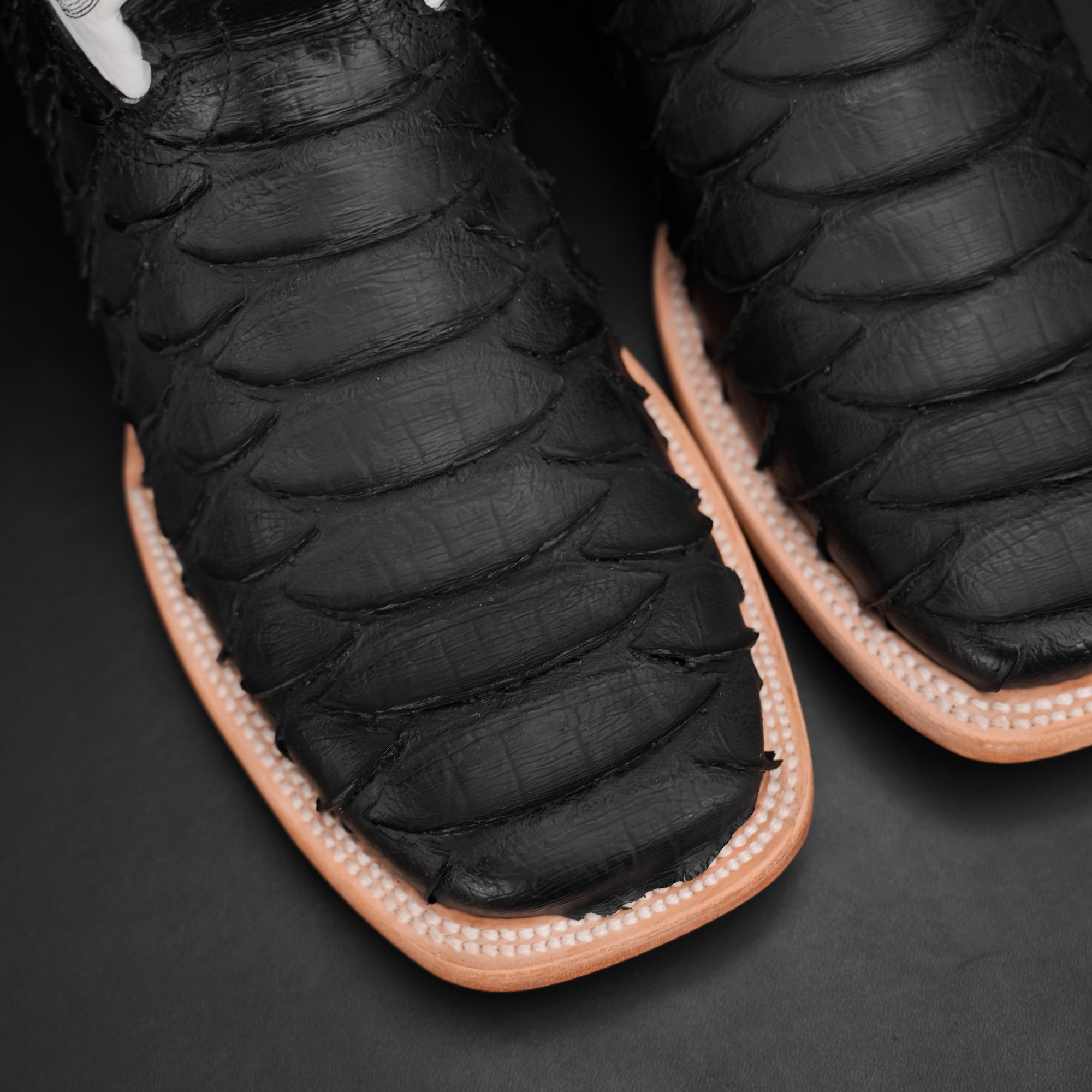 Matte Black Giant Python - Square Toe - Image 3