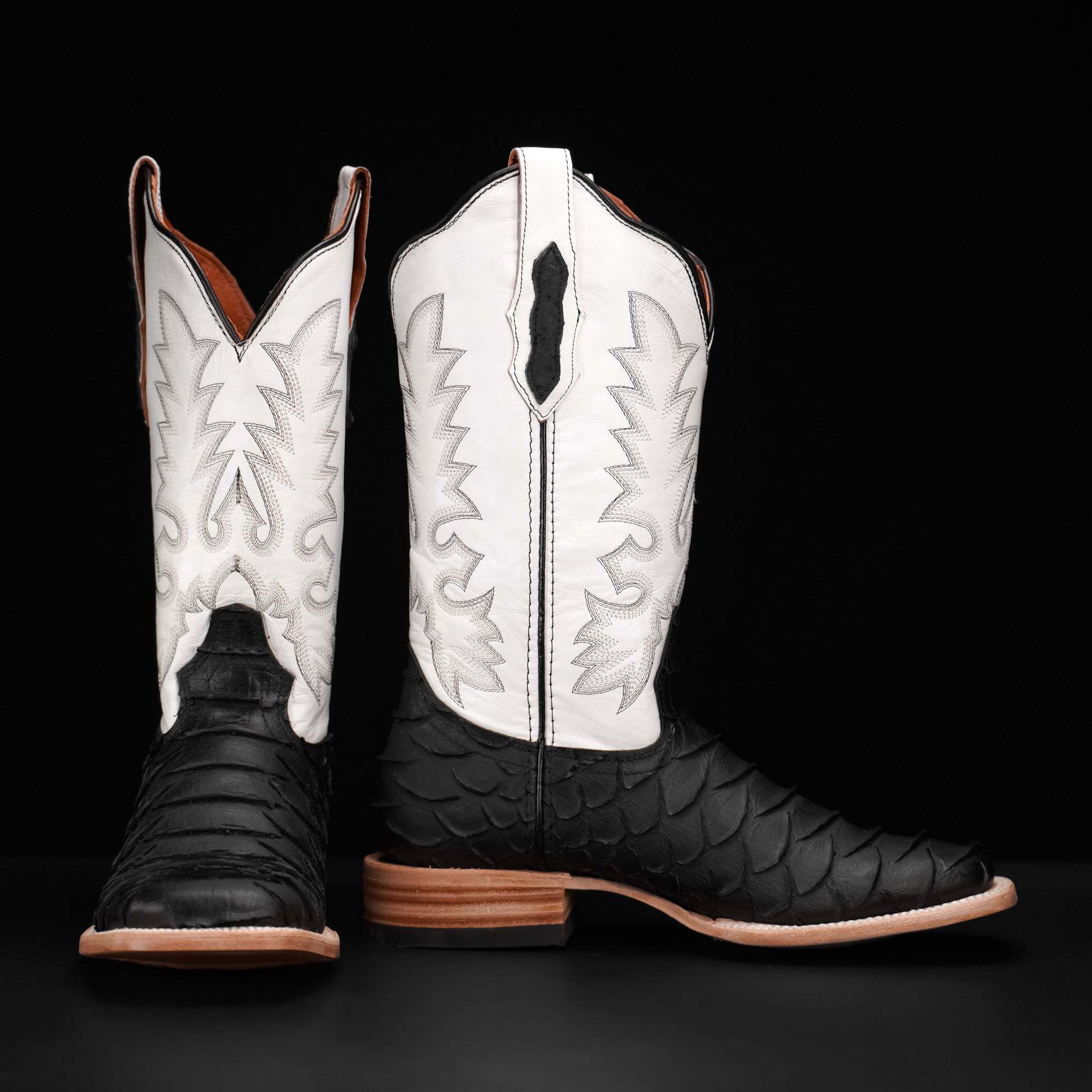 Matte Black Giant Python - Square Toe - Image 2