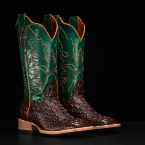 Brown Caiman Neck - Square Toe