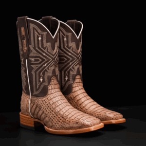 AUTHENTIC Mink Caiman Horn Back – Square Toe