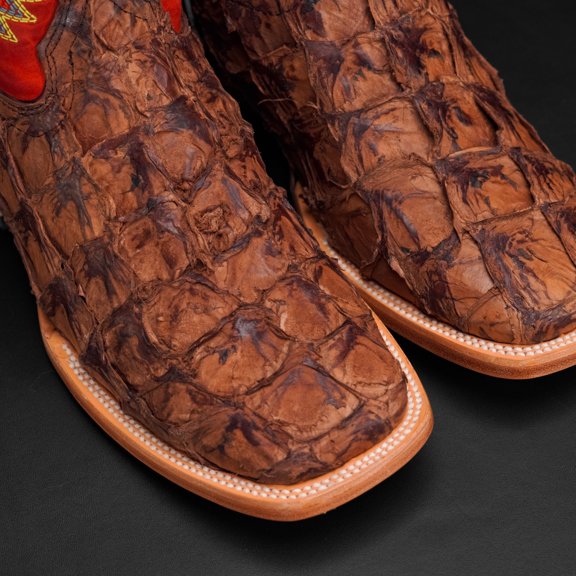 AUTHENTIC Brown Pirarucu – Square Toe - Image 2