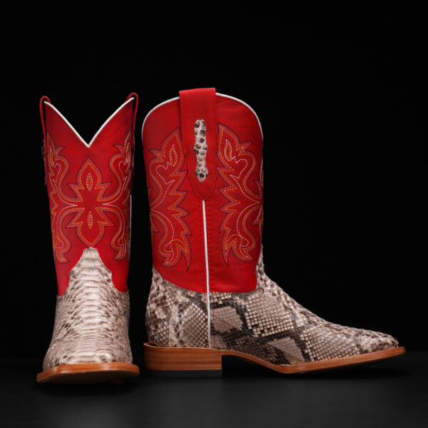 AUTHENTIC Natural Python – Square Toe - Alfa Western WearAlfa Western Wear