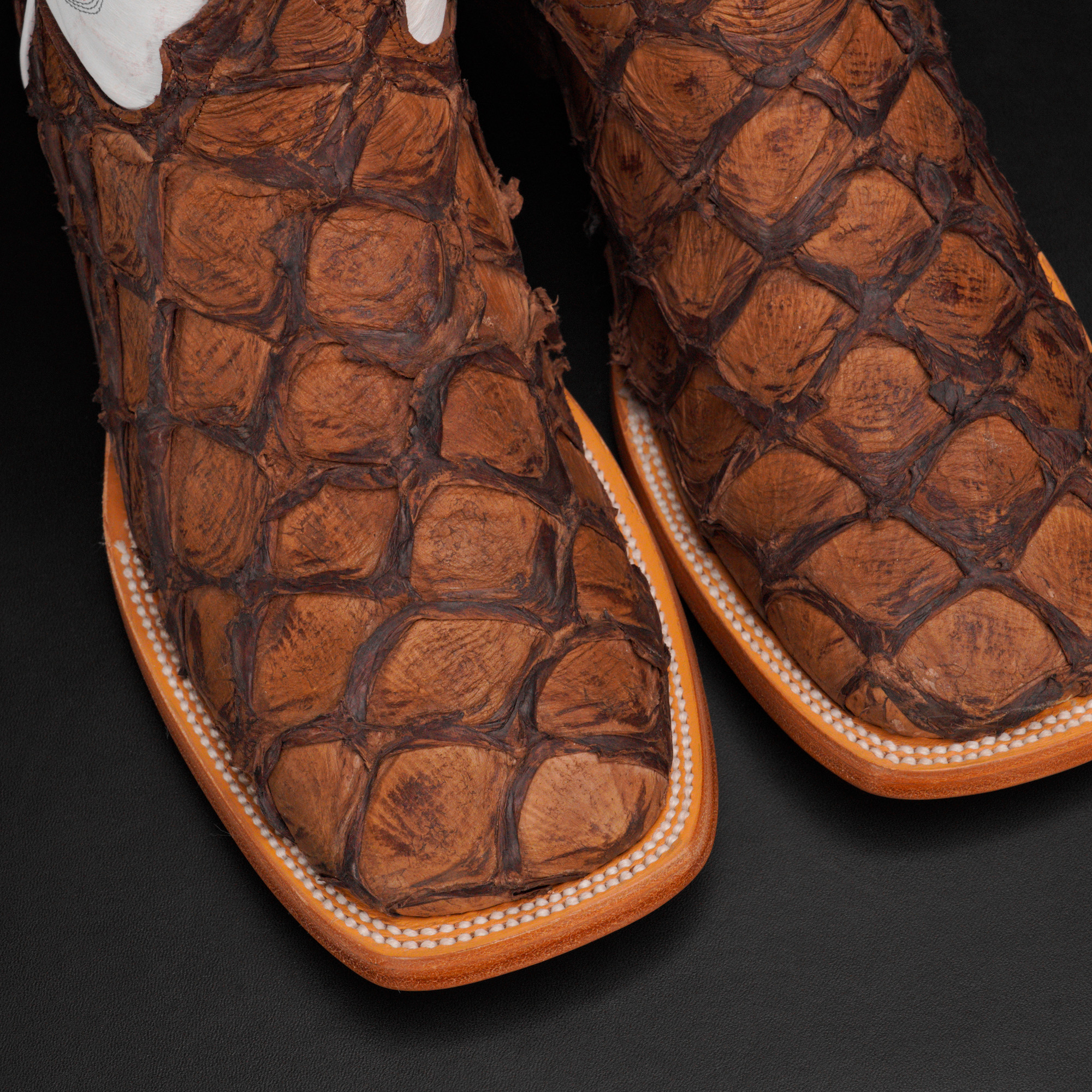 AUTHENTIC Brown Pirarucu – Square Toe - Image 2