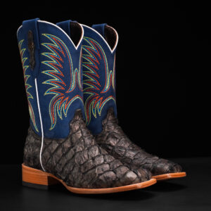 AUTHENTIC Gray Pirarucu – Square Toe