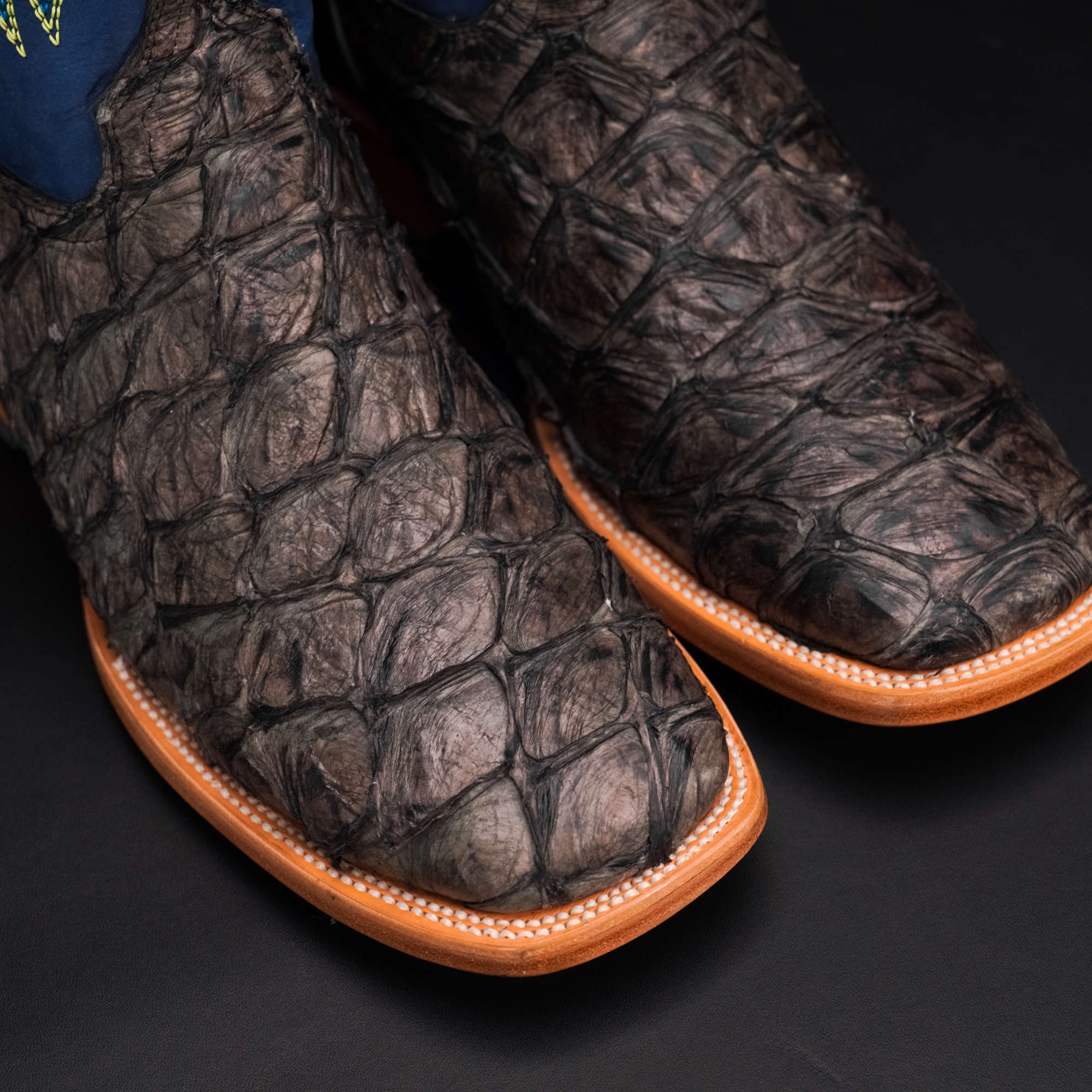 AUTHENTIC Gray Pirarucu – Square Toe - Image 3