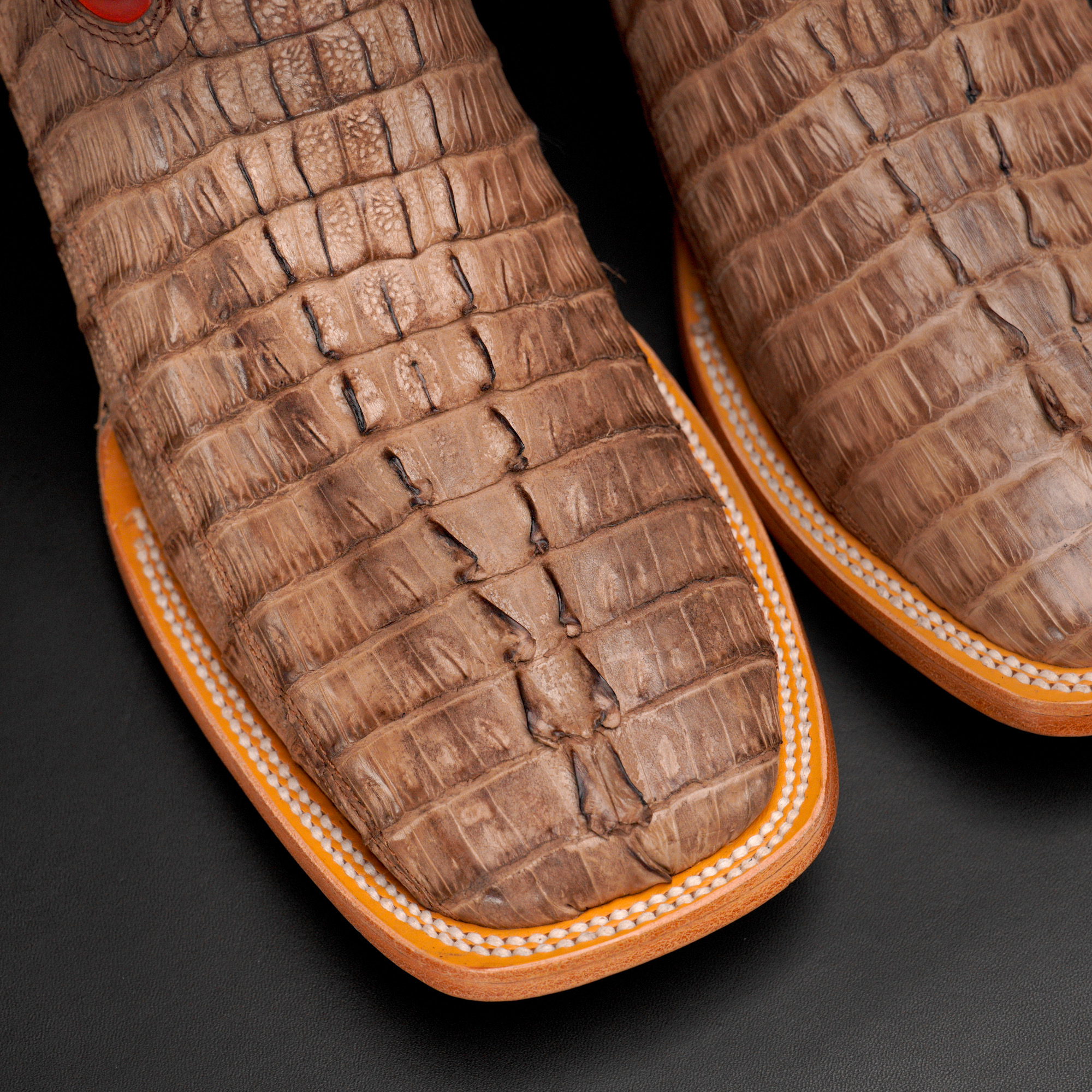 AUTHENTIC Mink Caiman Tail – Square Toe - Image 2