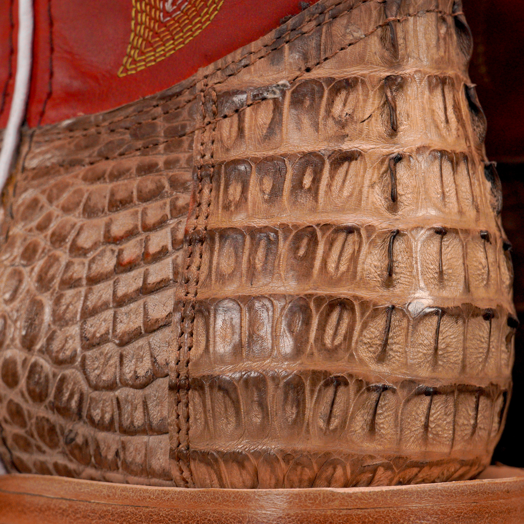 AUTHENTIC Mink Caiman Tail – Square Toe - Image 4