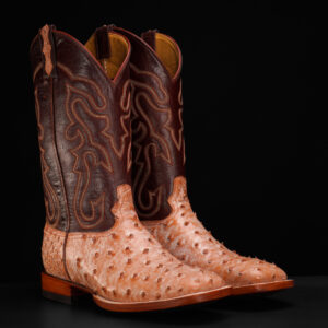 Genuine Rio Orix Full Quill Ostrich - Square Toe (FREE Belt & Wallet)