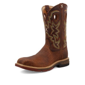 Twisted X Western Work Boot Tan - Square Toe (Steel Toe)