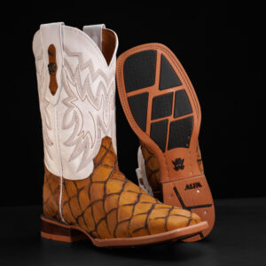 Matte Honey Fish Scale – Square Toe