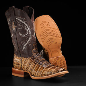 Desert Caiman Tail - Square Toe