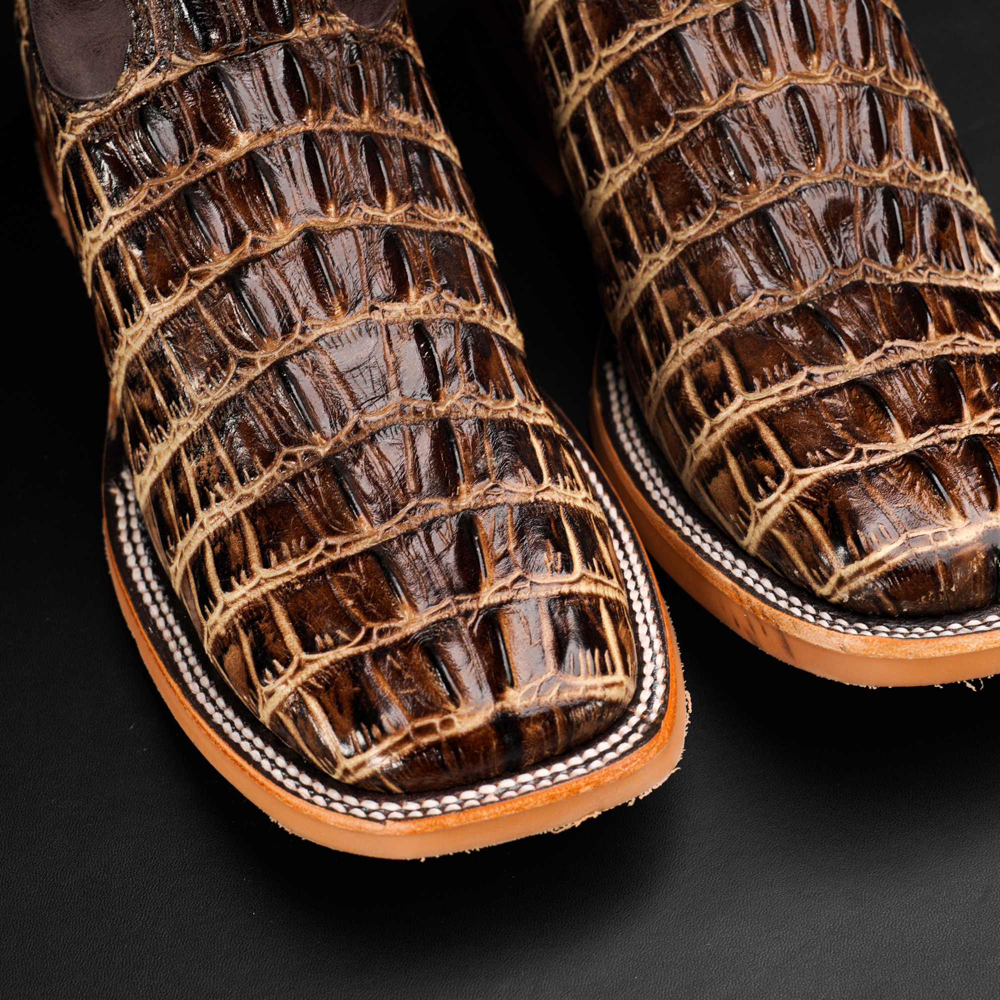 Desert Caiman Tail - Square Toe - Image 2